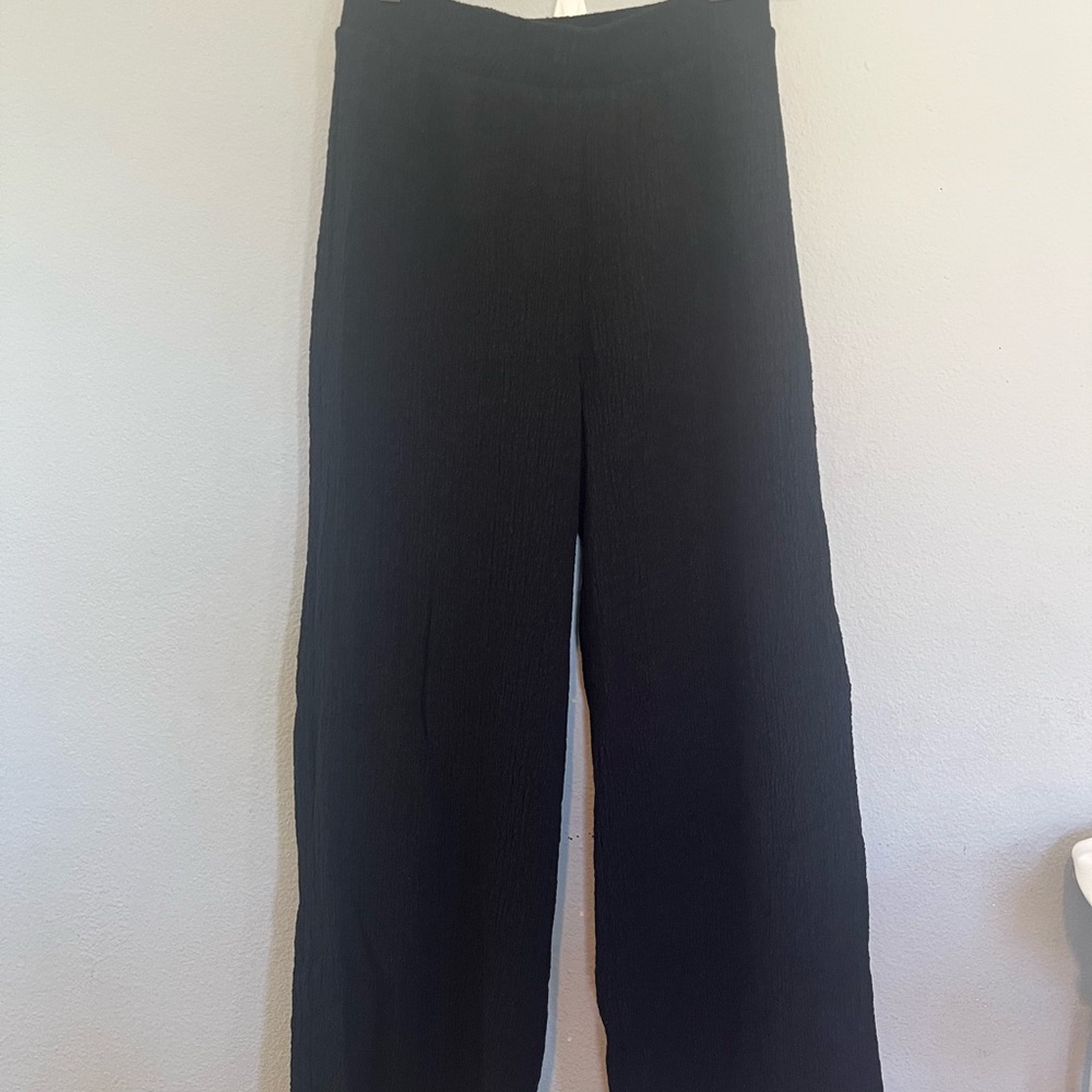 Zara Black Wide-Leg Women's Pants